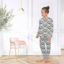 Load image into Gallery viewer, Big Girls' Crew Neck Long Pajama Set