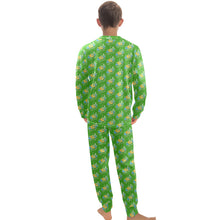 Load image into Gallery viewer, Big Boys' Crew Neck Long Pajama Set