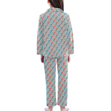 Load image into Gallery viewer, Big Girls' V-Neck Long Pajama Set