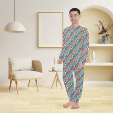 Load image into Gallery viewer, Big Boys' Crew Neck Long Pajama Set