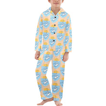 Load image into Gallery viewer, Big Boys' V-Neck Long Pajama Set