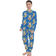 Load image into Gallery viewer, Big Boys' Crew Neck Long Pajama Set