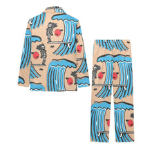 Load image into Gallery viewer, Big Girls' V-Neck Long Pajama Set