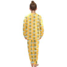 Load image into Gallery viewer, Big Girls' Crew Neck Long Pajama Set