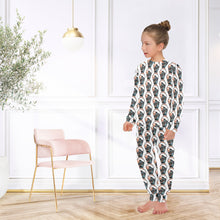 Load image into Gallery viewer, Big Girls' Crew Neck Long Pajama Set