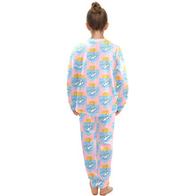 Load image into Gallery viewer, Big Girls' Crew Neck Long Pajama Set