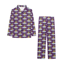 Load image into Gallery viewer, Big Girls' V-Neck Long Pajama Set