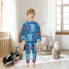 Load image into Gallery viewer, Little Boys&#39; Crew Neck Long Pajama Set
