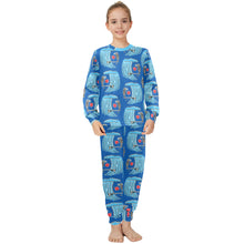 Load image into Gallery viewer, Big Girls&#39; Crew Neck Long Pajama Set
