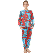 Load image into Gallery viewer, Big Girls&#39; Crew Neck Long Pajama Set
