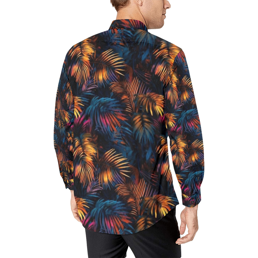 Men's All Over Print Long Sleeve Shirt(Without Pocket)(T61)
