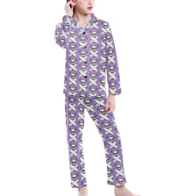 Load image into Gallery viewer, Big Girls&#39; V-Neck Long Pajama Set
