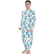 Load image into Gallery viewer, Big Boys&#39; Crew Neck Long Pajama Set
