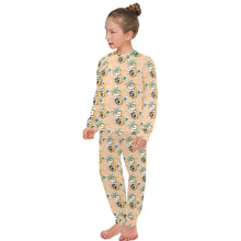 Load image into Gallery viewer, Big Girls&#39; Crew Neck Long Pajama Set
