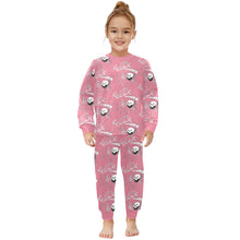 Load image into Gallery viewer, Little Girls&#39; Crew Neck Long Pajama Set
