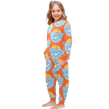 Load image into Gallery viewer, Little Girls&#39; Crew Neck Long Pajama Set
