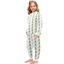 Load image into Gallery viewer, Little Girls&#39; Crew Neck Long Pajama Set
