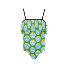 Load image into Gallery viewer, Kids&#39; Spaghetti Strap Ruffle Swimsuit
