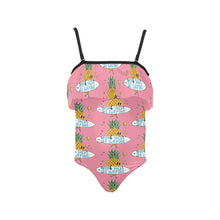 Load image into Gallery viewer, Kids&#39; Spaghetti Strap Ruffle Swimsuit
