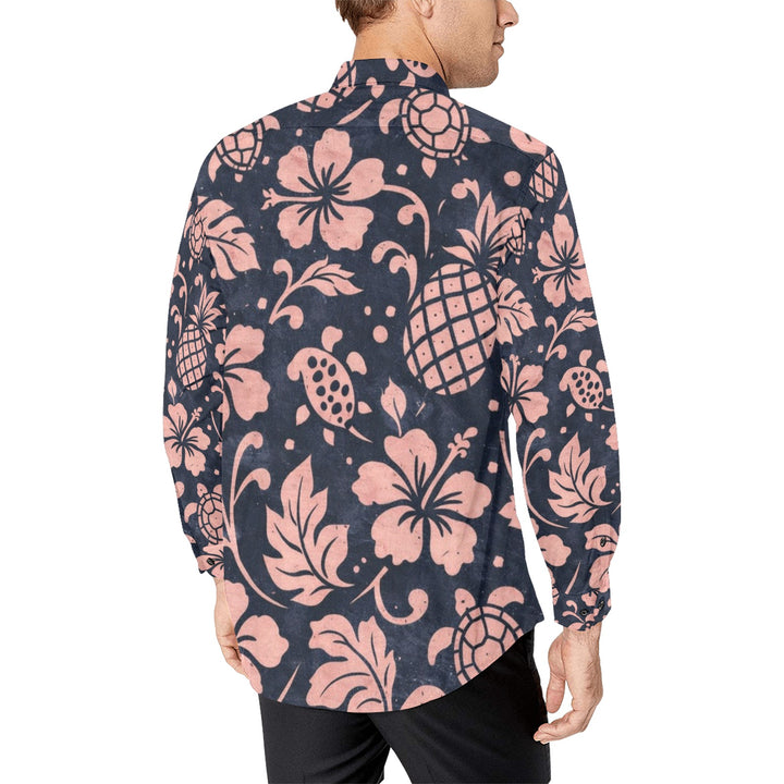Men's All Over Print Long Sleeve Shirt(Without Pocket)(T61)