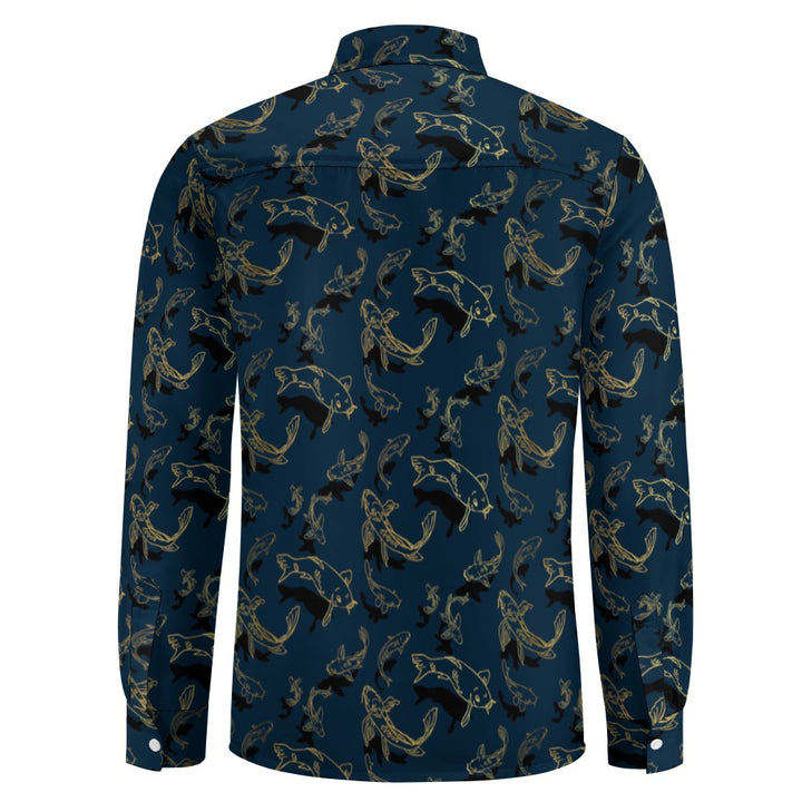 Casual One Pocket Long Sleeve Shirt