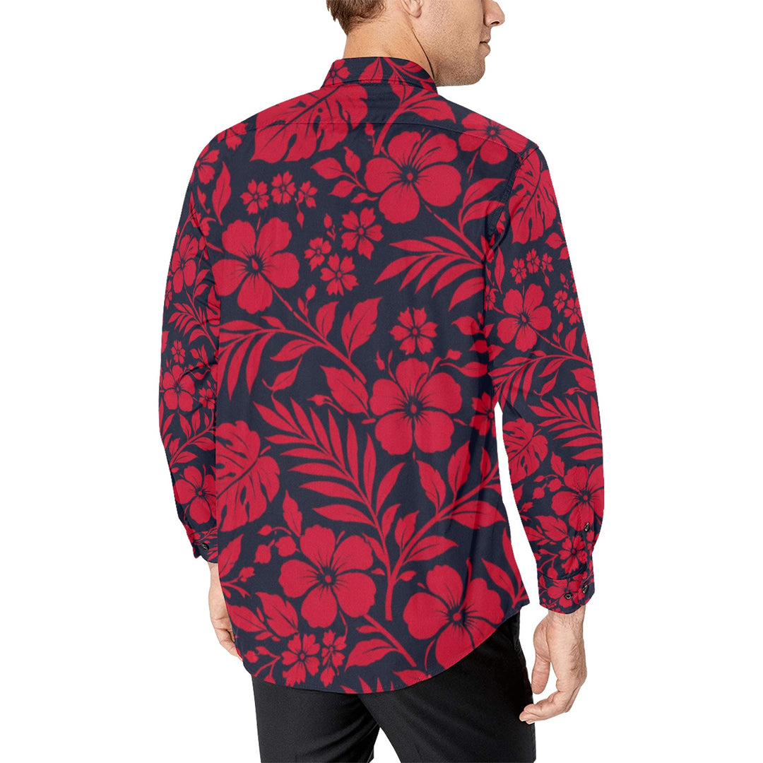 Men's All Over Print Long Sleeve Shirt(Without Pocket)(T61)
