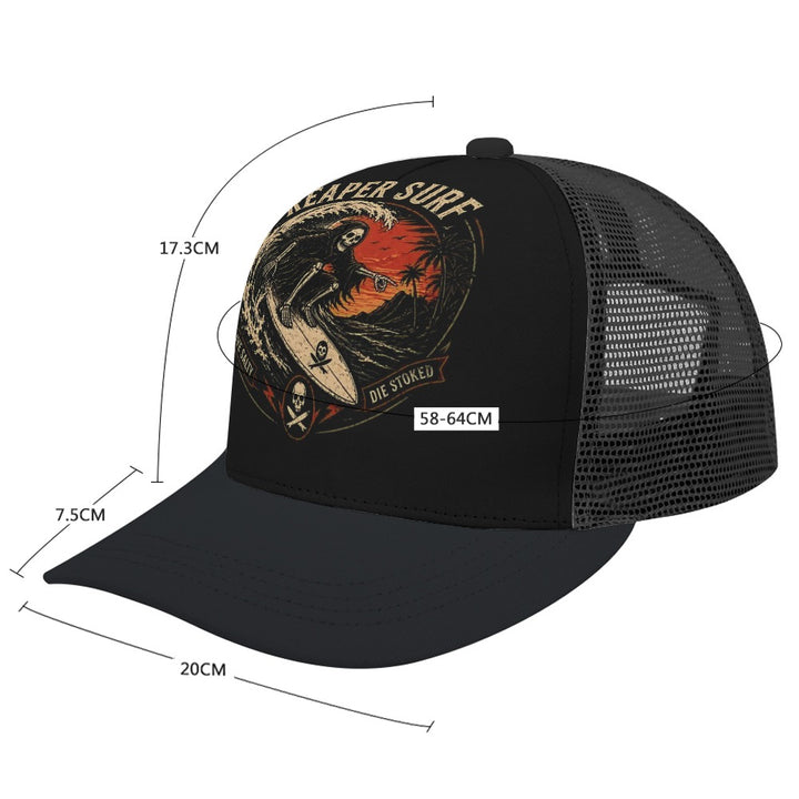 Baseball Cap Bent glue rear hollow (multi-color optional)