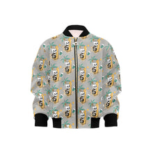 Load image into Gallery viewer, Kids&#39; Bomber Jacket with Pockets
