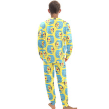 Load image into Gallery viewer, Big Boys&#39; Crew Neck Long Pajama Set
