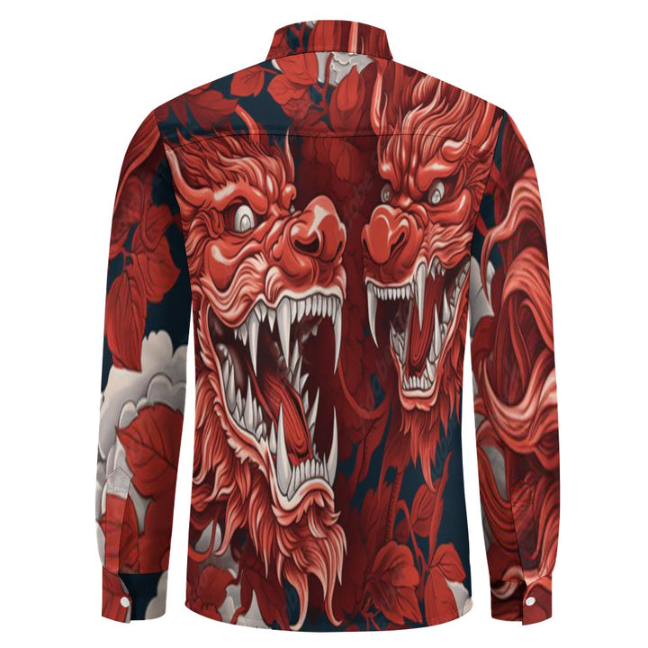 Casual One Pocket Long Sleeve Shirt