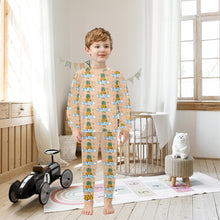 Load image into Gallery viewer, Little Boys&#39; Crew Neck Long Pajama Set
