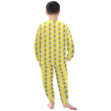 Load image into Gallery viewer, Little Boys&#39; Crew Neck Long Pajama Set
