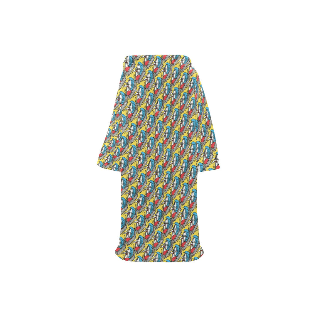 Blanket Robe with Sleeves for Kids