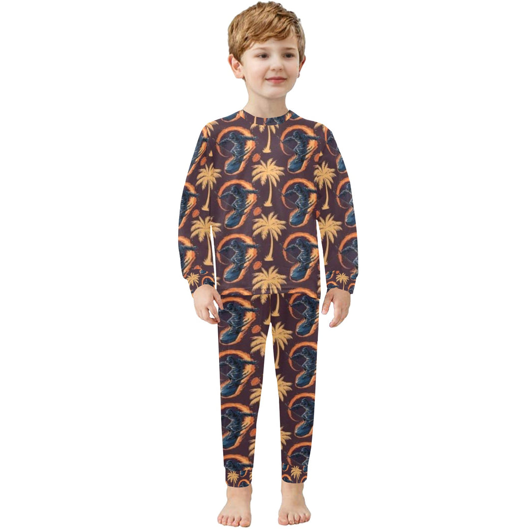 Little Boys' Crew Neck Long Pajama Set