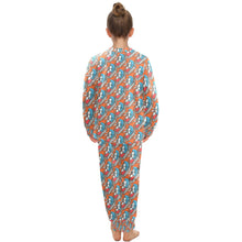 Load image into Gallery viewer, Big Girls&#39; Crew Neck Long Pajama Set
