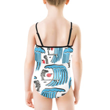 Load image into Gallery viewer, Kids&#39; Spaghetti Strap Ruffle Swimsuit
