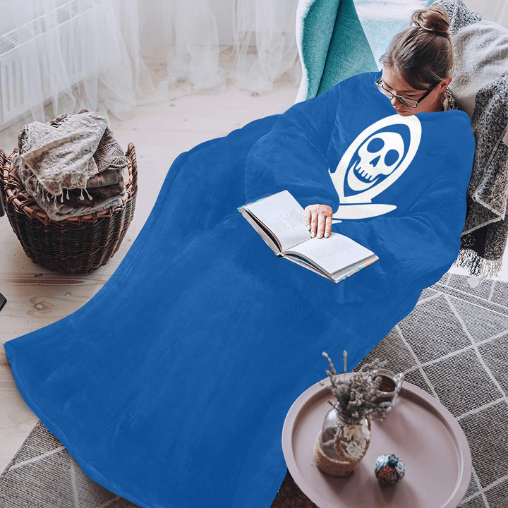 Blanket Robe with Sleeves for Adults