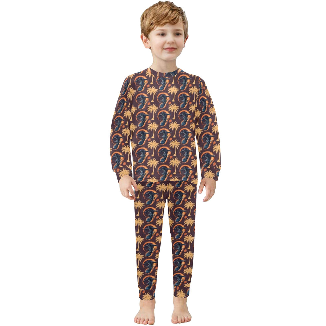 Little Boys' Crew Neck Long Pajama Set