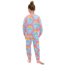 Load image into Gallery viewer, Little Girls&#39; Crew Neck Long Pajama Set
