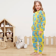 Load image into Gallery viewer, Little Girls&#39; Crew Neck Long Pajama Set
