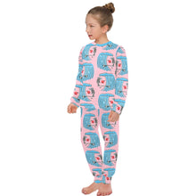 Load image into Gallery viewer, Big Girls&#39; Crew Neck Long Pajama Set
