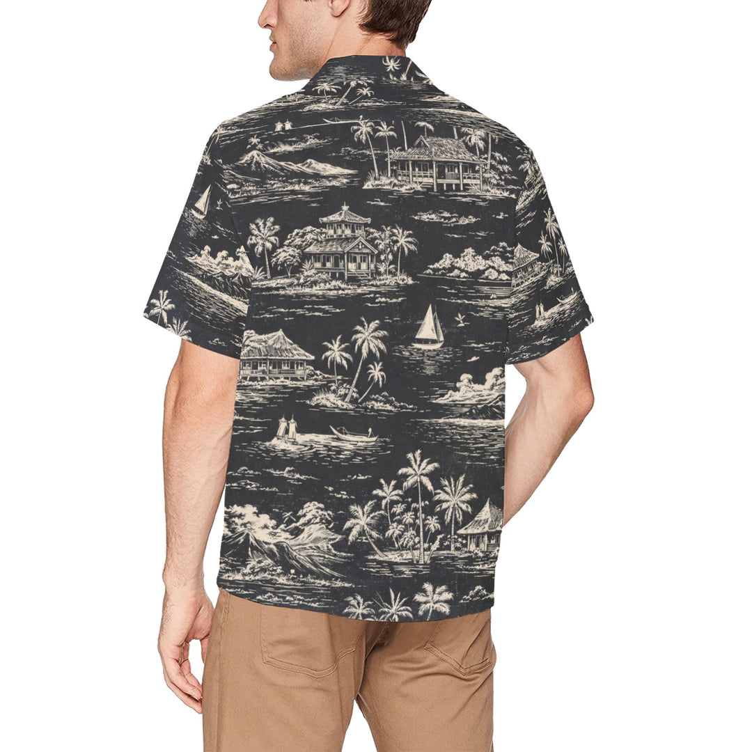 Hawaiian Shirt with Chest Pocket (T58)