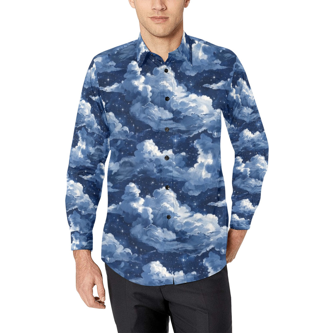 Men's All Over Print Long Sleeve Shirt(Without Pocket)(T61)