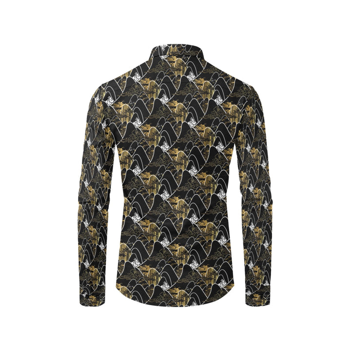 Men's All Over Print Long Sleeve Shirt(Without Pocket)(T61)