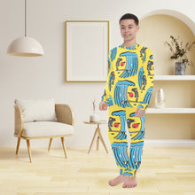 Load image into Gallery viewer, Big Boys&#39; Crew Neck Long Pajama Set
