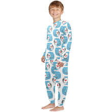 Load image into Gallery viewer, Little Boys&#39; Crew Neck Long Pajama Set
