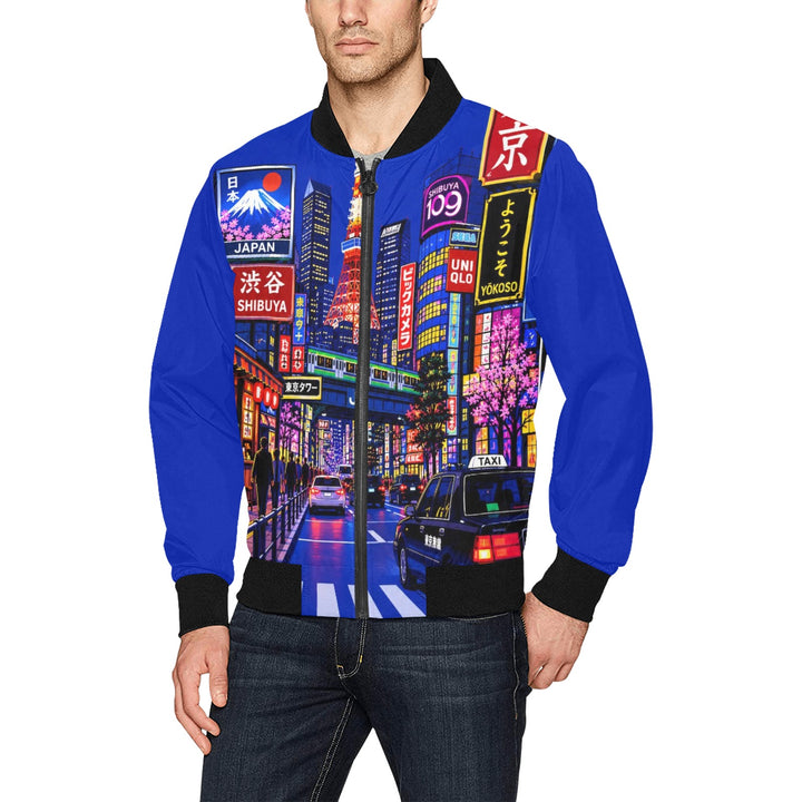 Men's All Over Print Bomber Jacket (Model H31)