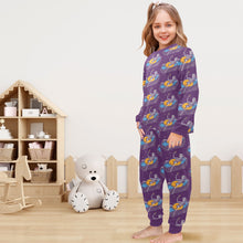 Load image into Gallery viewer, Little Girls&#39; Crew Neck Long Pajama Set
