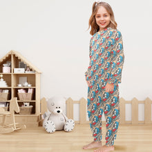 Load image into Gallery viewer, Little Girls&#39; Crew Neck Long Pajama Set
