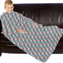 Load image into Gallery viewer, Blanket Robe with Sleeves for Kids
